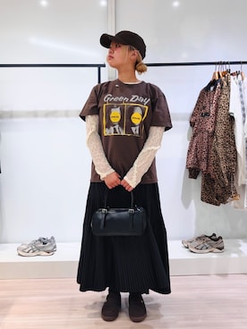 「GOOD ROCK SPEED（グッドロックスピード）のアイテム」を使った、𝗙𝘂𝗸𝗮さん（レディース・158cm）の春コーディネート