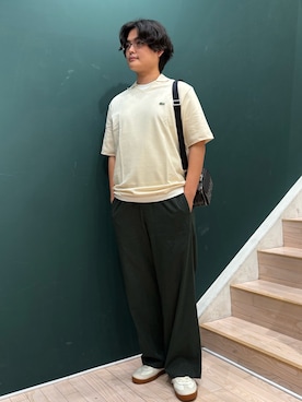 「アイテム（ショルダーバッグ、グレー系）」を使った、kenさん（メンズ・177cm）の夏コーディネート