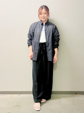 「OPAQUE.CLIP（オペークドットクリップ）のアイテム（パンツ）」を使った、なかさん（レディース・155cm）の春コーディネート