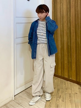 「DRESKIP（ドレスキップ）のアイテム」を使った、WAさん（レディース・158cm）の春コーディネート