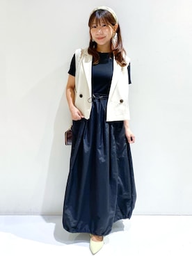 「アイテム（ポーチ、ブラウン系）」を使った、ちぃさん（レディース・147cm）の夏コーディネート