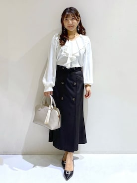 「index（インデックス）のアイテム（バッグ）」を使った、ちぃさん（レディース・147cm）の冬コーディネート