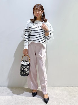 「COCUE（コキュ）のアイテム」を使った、ちぃさん（レディース・147cm）の春コーディネート