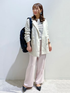 「COCUE（コキュ）のアイテム」を使った、ちぃさん（レディース・147cm）の春コーディネート