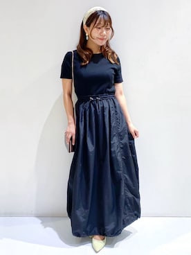 「アイテム（ポーチ、ブラウン系）」を使った、ちぃさん（レディース・147cm）の夏コーディネート