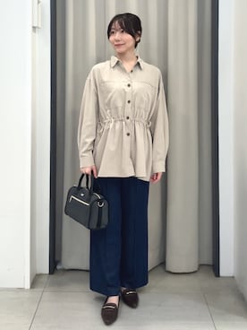 「Lee（リー）のアイテム」を使った、Naoさん（レディース・156cm）の秋コーディネート