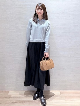 Hinaさん（レディース・160cm）の冬コーディネート