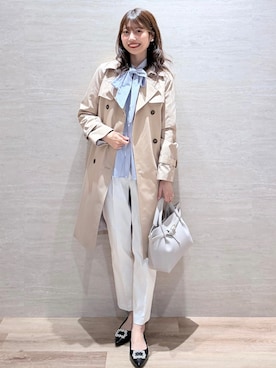 「index（インデックス）のアイテム（パンツ）」を使った、Hinaさん（レディース・160cm）の春コーディネート