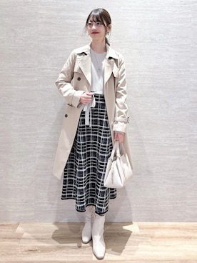 Hinaさん（レディース・160cm）の冬コーディネート