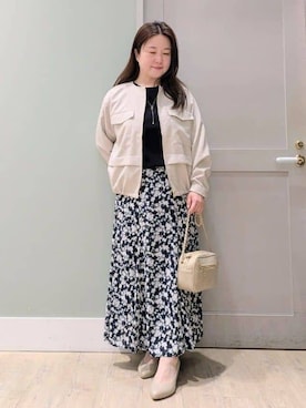 「grove（グローブ）のアイテム」を使った、チグ♪さん（レディース・151cm）の春コーディネート