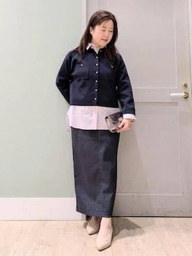 「grove（グローブ）のアイテム」を使った、チグ♪さん（レディース・151cm）の春コーディネート