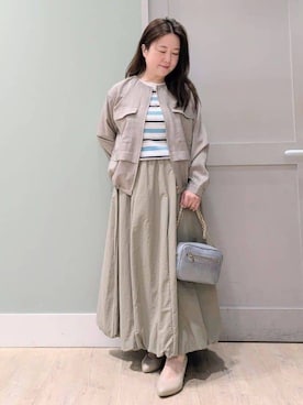 「grove（グローブ）のアイテム」を使った、チグ♪さん（レディース・151cm）の春コーディネート