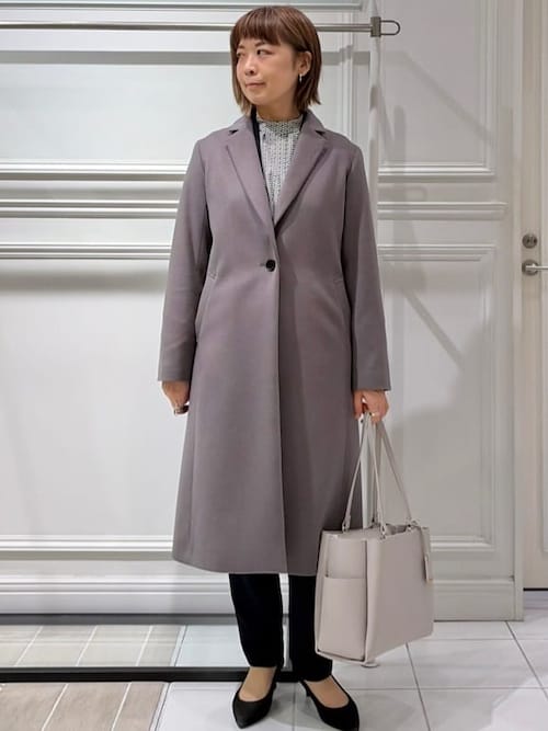 本厚木ミロード アンタイトルAKKOさんのチェスターコートを使った