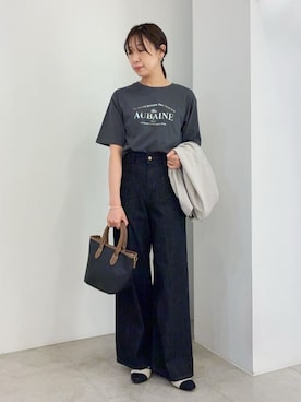 「grove（グローブ）のアイテム（パンツ）」を使った、kanakoさん（レディース・163cm）の春コーディネート