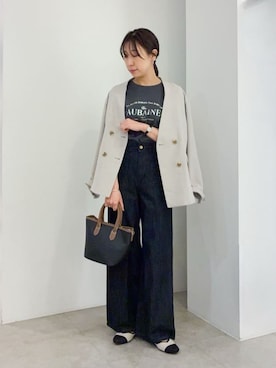 「grove（グローブ）のアイテム（パンツ）」を使った、kanakoさん（レディース・163cm）の春コーディネート