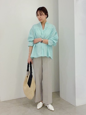 「Sunauna（スーナウーナ）のアイテム」を使った、kanakoさん（レディース・163cm）の春コーディネート