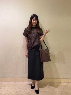 「UNTITLED（アンタイトル）のアイテム」を使った、mayuさん（レディース・164cm）の夏コーディネート