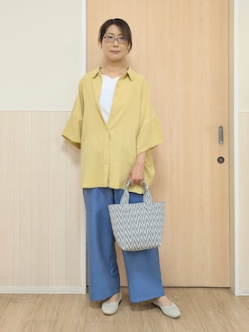 「SHOO・LA・RUE（シューラルー）のアイテム（パンプス）」を使った、YuAさん（レディース・162cm）の春コーディネート