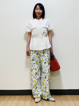 「Reflect（リフレクト）のアイテム」を使った、Riiさん（レディース・170cm）の夏コーディネート