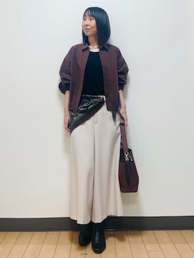「Reflect（リフレクト）のアイテム（バッグ）」を使った、Riiさん（レディース・170cm）の秋コーディネート