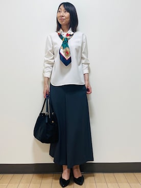 「Reflect（リフレクト）のアイテム（バッグ）」を使った、Riiさん（レディース・170cm）の秋コーディネート