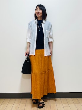 Riiさん（レディース・170cm）の夏コーディネート
