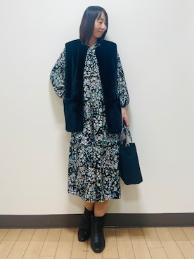 「Reflect（リフレクト）のアイテム（トップス）」を使った、Riiさん（レディース・170cm）の秋コーディネート