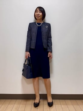 「Reflect（リフレクト）のアイテム（ワンピース/ドレス）」を使った、Riiさん（レディース・170cm）の冬コーディネート