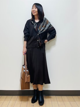 「50代コーデ」｜Riiさん（レディース・170cm）の秋コーディネート