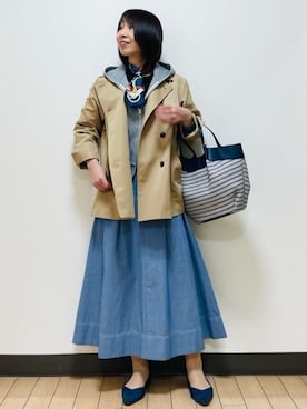 「Reflect（リフレクト）のアイテム」を使った、Riiさん（レディース・170cm）の春コーディネート