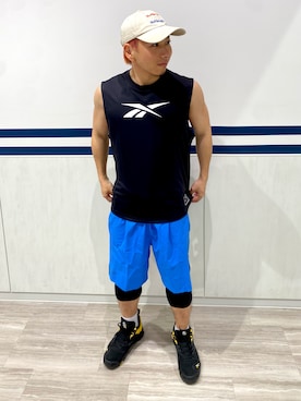 「reebok」｜RYUさん（メンズ・158cm）の春コーディネート