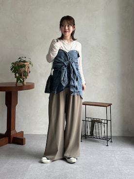 m i n aさん（レディース・158cm）の秋コーディネート