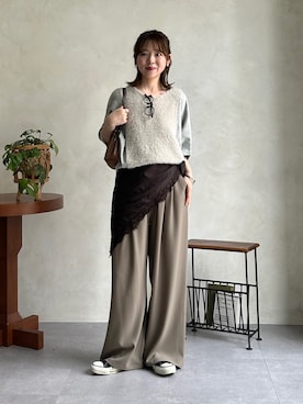 m i n aさん（レディース・158cm）の秋コーディネート