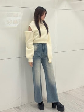 江口怜芳さん(レディース・167cm)の冬コーディネート