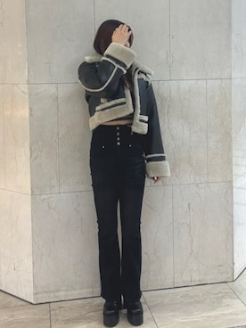 江口怜芳さん（レディース・167cm）の冬コーディネート