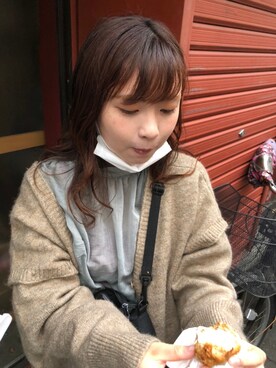 「Crisp（クリスプ）のアイテム（ジャケット/アウター）」を使った、rinaさん（レディース・153cm）の冬コーディネート