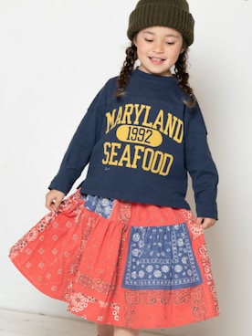 「NEEDLE WORKS（ニードルワークス）のアイテム」を使った、Wonder apartmentさん（キッズ・110cm）の冬コーディネート