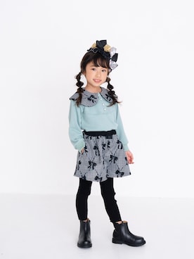 「nino（ニノ）のアイテム」を使った、Wonder apartmentさん（キッズ・110cm）の冬コーディネート