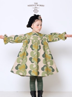 「NEEDLE WORKS（ニードルワークス）のアイテム」を使った、Wonder apartmentさん（キッズ・110cm）の冬コーディネート