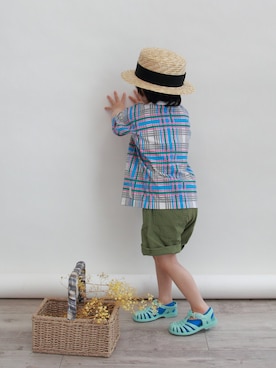 「maarook（マルーク）のアイテム」を使った、Wonder apartmentさん（キッズ・110cm）の夏コーディネート
