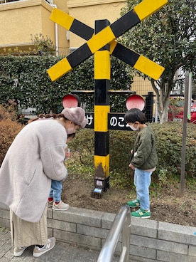 「公園コーデ」｜「アイテム（ブルゾン）」を使った、ma-chiさん（レディース・162cm）の秋コーディネート