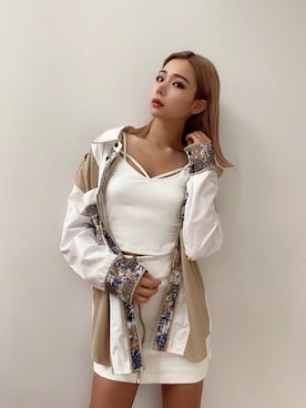 「アイテム（キャミソール）」を使った、envym_sakuraさん（レディース・163cm）の夏コーディネート