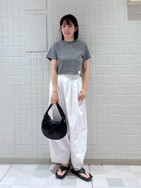 「muleboy（ミュールボーイ）のアイテム」を使った、あやなさん（レディース・165cm）の夏コーディネート