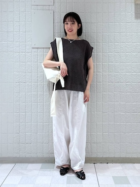 「e/rm（イーアールエム）のアイテム」を使った、あやなさん（レディース・165cm）の夏コーディネート