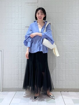 「A part by（アパートバイ）のアイテム（キャミソール）」を使った、あやなさん（レディース・165cm）の春コーディネート