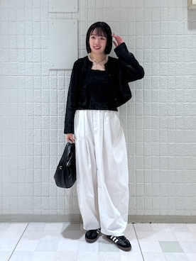 「e/rm（イーアールエム）のアイテム」を使った、あやなさん（レディース・165cm）の冬コーディネート