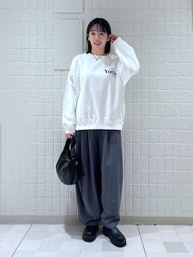 「A part by（アパートバイ）のアイテム（スニーカー）」を使った、あやなさん（レディース・165cm）の冬コーディネート