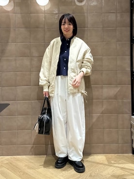 「A part by（アパートバイ）のアイテム（スニーカー）」を使った、あやなさん（レディース・165cm）の冬コーディネート