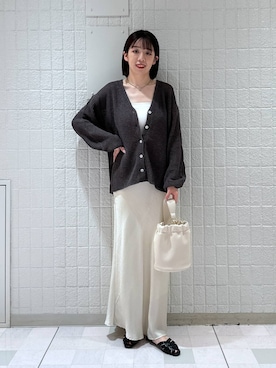 「e/rm（イーアールエム）のアイテム」を使った、あやなさん（レディース・165cm）の夏コーディネート