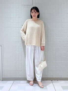 「A part by（アパートバイ）の【2WAY】フトベルトショルダーバッグ（ショルダーバッグ）」を使った、あやなさん（レディース・165cm）の冬コーディネート